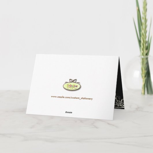 PixDezines vanille swirls/diy achtergrondkleur Bedankkaart (Achterkant)