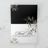 PixDezines vanille swirls/diy achtergrondkleur Bedankkaart (Binnen)