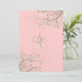 PixDezines vanille wervelingen/diy cupcake roze Kaart (Staand voorkant)