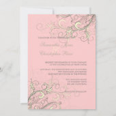 PixDezines vanille wervelingen/diy cupcake roze Kaart (Achterkant)