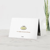 PixDezines vanillekrullen/diy achtergrondkleur Bedankkaart (Achterkant)