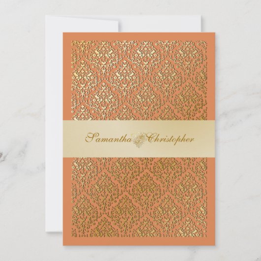 PixDezines vavin damask/champagne/diy background Kaart (Voorkant)