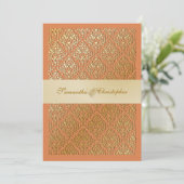 PixDezines vavin damask/champagne/diy background Kaart (Staand voorkant)