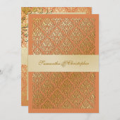 PixDezines vavin damask/champagne/diy background Kaart (Voorkant / Achterkant)