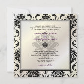 PixDezines Vendome Damask / Black + White Kaart (Achterkant)