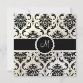 PixDezines Vendome Damask / Black + White Kaart (Voorkant)