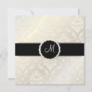 PixDezines Vendome Damask / Black + White Kaart
