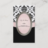 PixDezines vendome damask/diy achtergrond Visitekaartje (Achterkant)