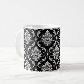 PixDezines Vendome Damask, DIY achtergrondkleur! Koffiemok (Voorkant links)