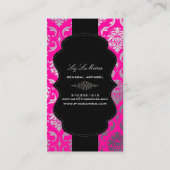 PixDezines Vendome Damask/DIY Background color Visitekaartje (Achterkant)
