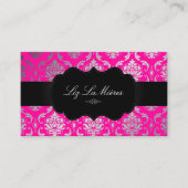 PixDezines Vendome Damask/DIY Background color Visitekaartje (Voorkant)