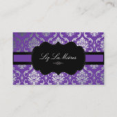 PixDezines Vendome Damask/diy background Visitekaartje (Voorkant)