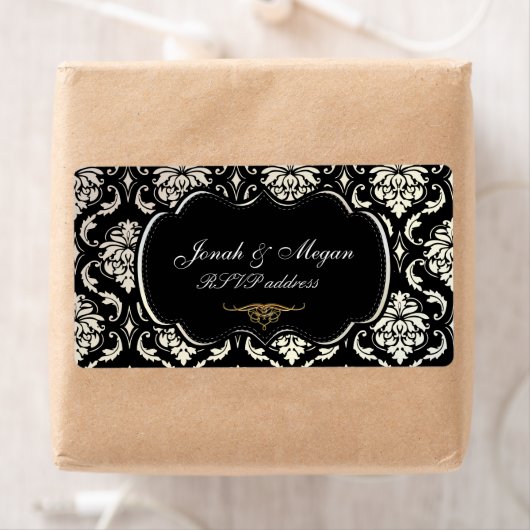 PixDezines Vendome Damask Etiket (Insitu)