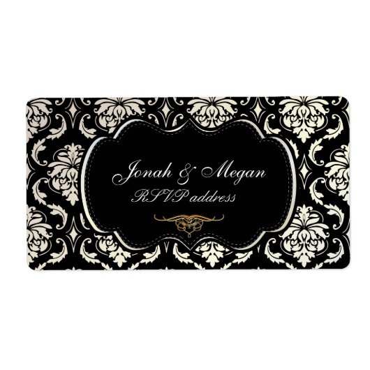 PixDezines Vendome Damask Etiket (Voorkant)