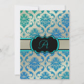 PixDezines Vendome Damask/Peacock Blue Kaart (Voorkant)