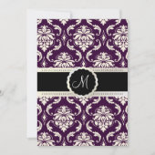 PixDezines Vendome Damask / Plum + Cream 5x7 Kaart (Voorkant)