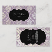 PixDezines Vendome Damask Visitekaartje (Voorkant / Achterkant)