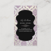 PixDezines Vendome Damask Visitekaartje (Achterkant)