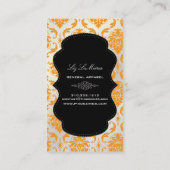 PixDezines Vendome Damask Visitekaartje (Achterkant)