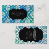 PixDezines Vendome Damask Visitekaartje (Voorkant / Achterkant)