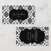 PixDezines Vendome Damask Visitekaartje (Voorkant / Achterkant)