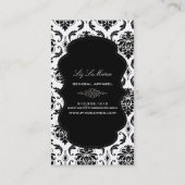 PixDezines Vendome Damask Visitekaartje (Achterkant)