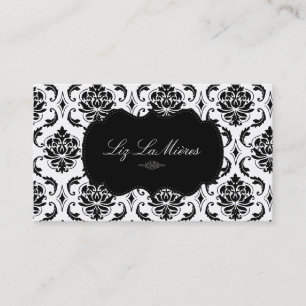 PixDezines Vendome Damask Visitekaartje