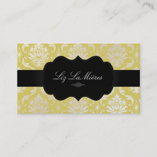 PixDezines Vendome Damask Visitekaartje (Voorkant)