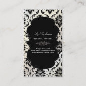 PixDezines Vendome Damask Visitekaartje (Achterkant)