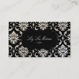 PixDezines Vendome Damask Visitekaartje
