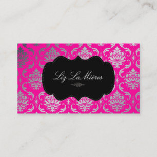 PixDezines Vendome Damask Visitekaartje
