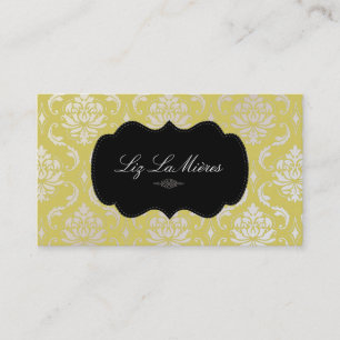 PixDezines Vendome Damask Visitekaartje
