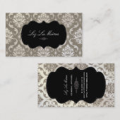 PixDezines Vendome Damask Visitekaartje (Voorkant / Achterkant)