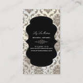 PixDezines Vendome Damask Visitekaartje (Achterkant)