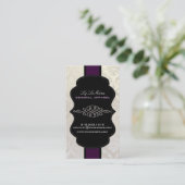 PixDezines Vendome Damask Visitekaartje (Staand voorkant)