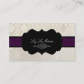 PixDezines Vendome Damask Visitekaartje (Achterkant)