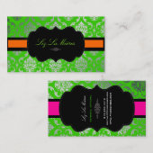 PixDezines Vendome Damask Visitekaartje (Voorkant / Achterkant)