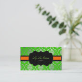 PixDezines Vendome Damask Visitekaartje (Staand voorkant)