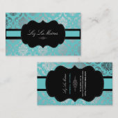 PixDezines Vendome Damask Visitekaartje (Voorkant / Achterkant)