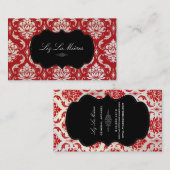 PixDezines Vendome Damask Visitekaartje (Voorkant / Achterkant)