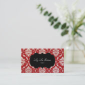 PixDezines Vendome Damask Visitekaartje (Staand voorkant)