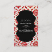 PixDezines Vendome Damask Visitekaartje (Achterkant)