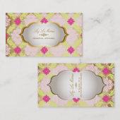 PixDezines venezia damast/faux perkament Visitekaartje (Voorkant / Achterkant)