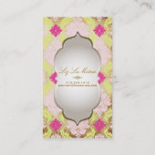 PixDezines venezia damast/faux perkament Visitekaartje (Achterkant)