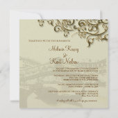 PixDezines  Venezia, Rialto Bridge/Swirls Kaart (Achterkant)