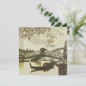 PixDezines  Venezia, Rialto Bridge/Swirls Kaart (Staand voorkant)