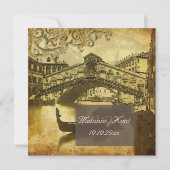 PixDezines  Venezia, Rialto Bridge/Swirls Kaart (Voorkant)