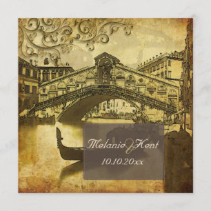 PixDezines Venezia, Rialto Bridge/Swirls Kaart