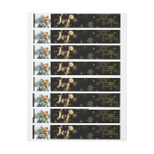 PixDezines verbijsterd gouden sneeuwvlokken/feestv (Vel)