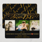 PixDezines verblind DIY kleur / foto's opslaan van Save The Date (Voorkant / Achterkant)